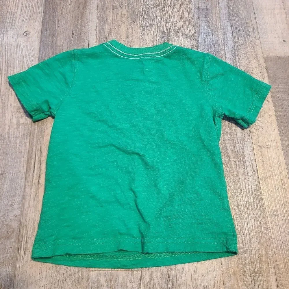 Carter's 2T boys green irish I had a mustache tee